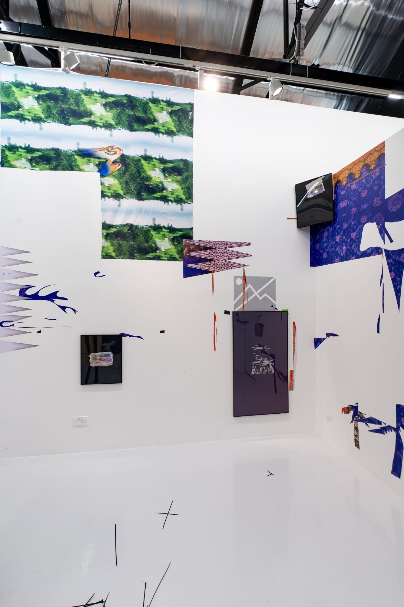 Gallery impression of Fyerool Darma’s l_nd$¢_pe$ at Yeo Workshop.