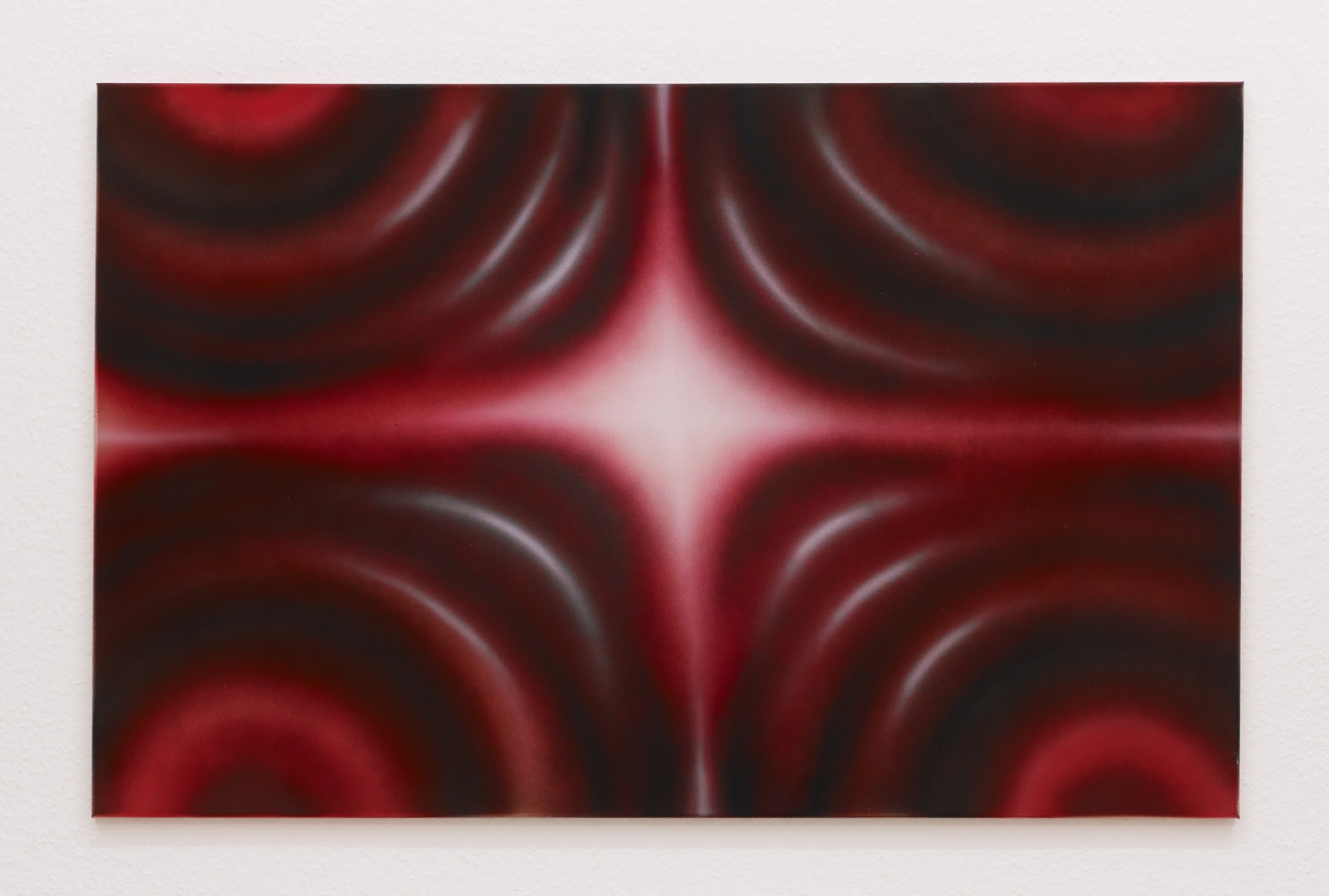 VERONIKA HAPCHENKO cosmos II, after Tsiolkowsky [kosmos II, wg. Ciołkowskiego], 2021-2022 Acrylic and ink on canvas 80 x 125 cm | 31 1/2 x 49 21/100 in (HAPC0006)