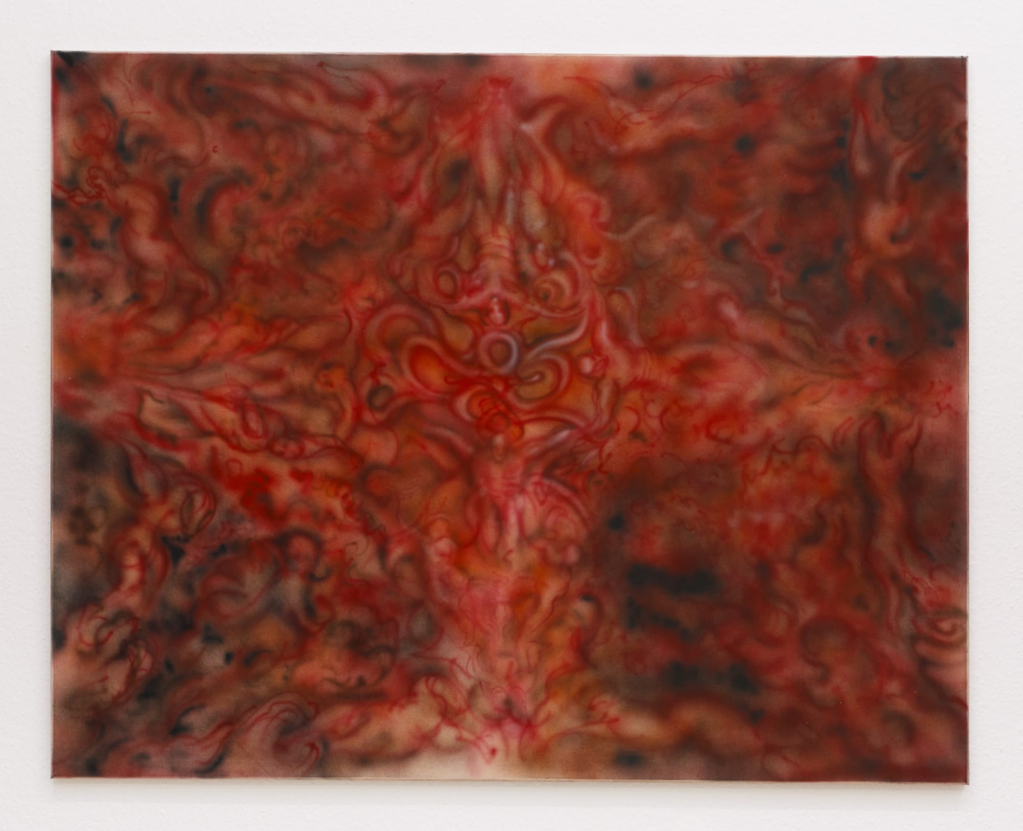 VERONIKA HAPCHENKO cosmos I, after Tsiolkowsky [kosmos I, wg. Ciołkowskiego], 2021-2022 Acrylic and ink on canvas 115 x 145 cm | 45 7/25 x 57 9/100 in (HAPC0005)