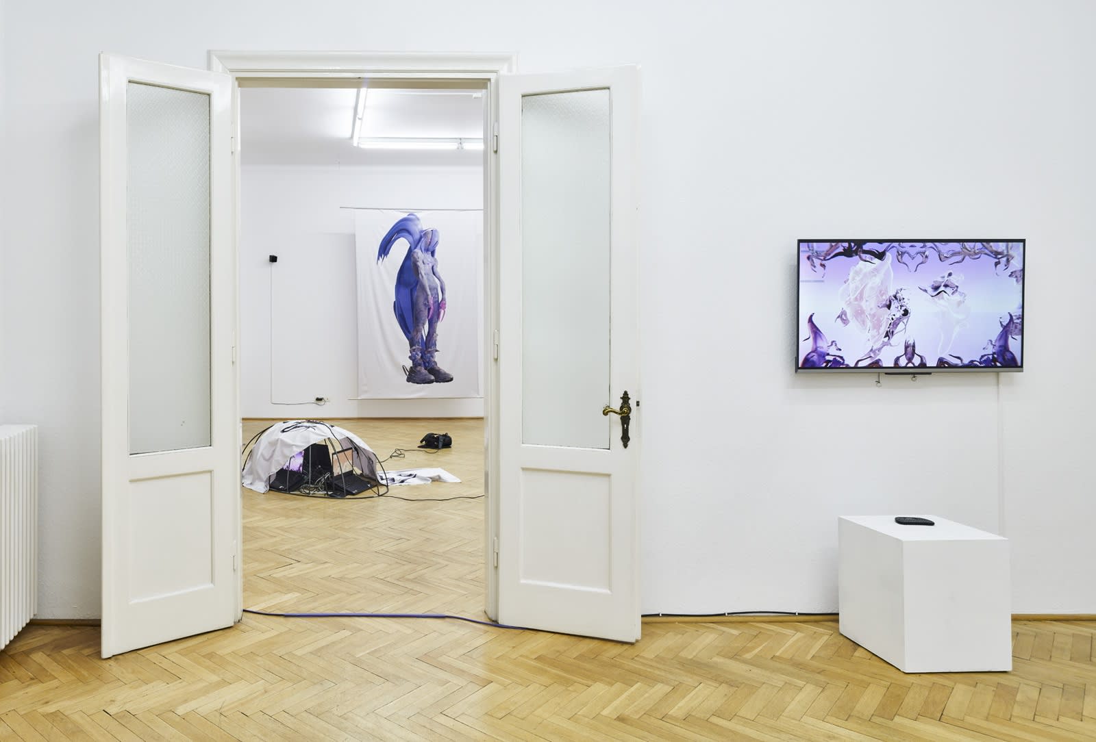 Installation view from please be tender with my data by ETERNAL ENGINE On view now until 21st June