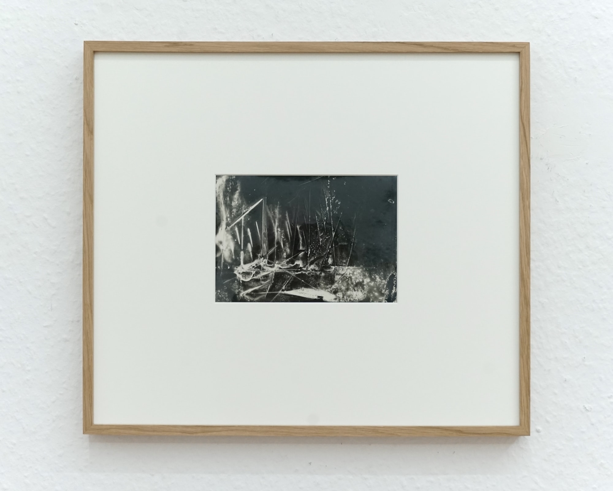 Bronisław Schlabs Fotogram T12, 1958 gelatin-silver print, vintage print/baryta paper, museum glass 37,5 x 43 cm (framed)