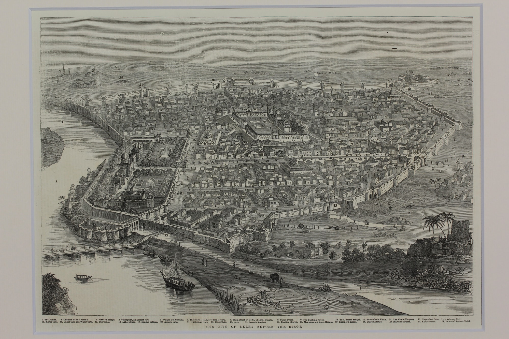 The City Of Delhi Before The Siege 1858 Illustrated London News