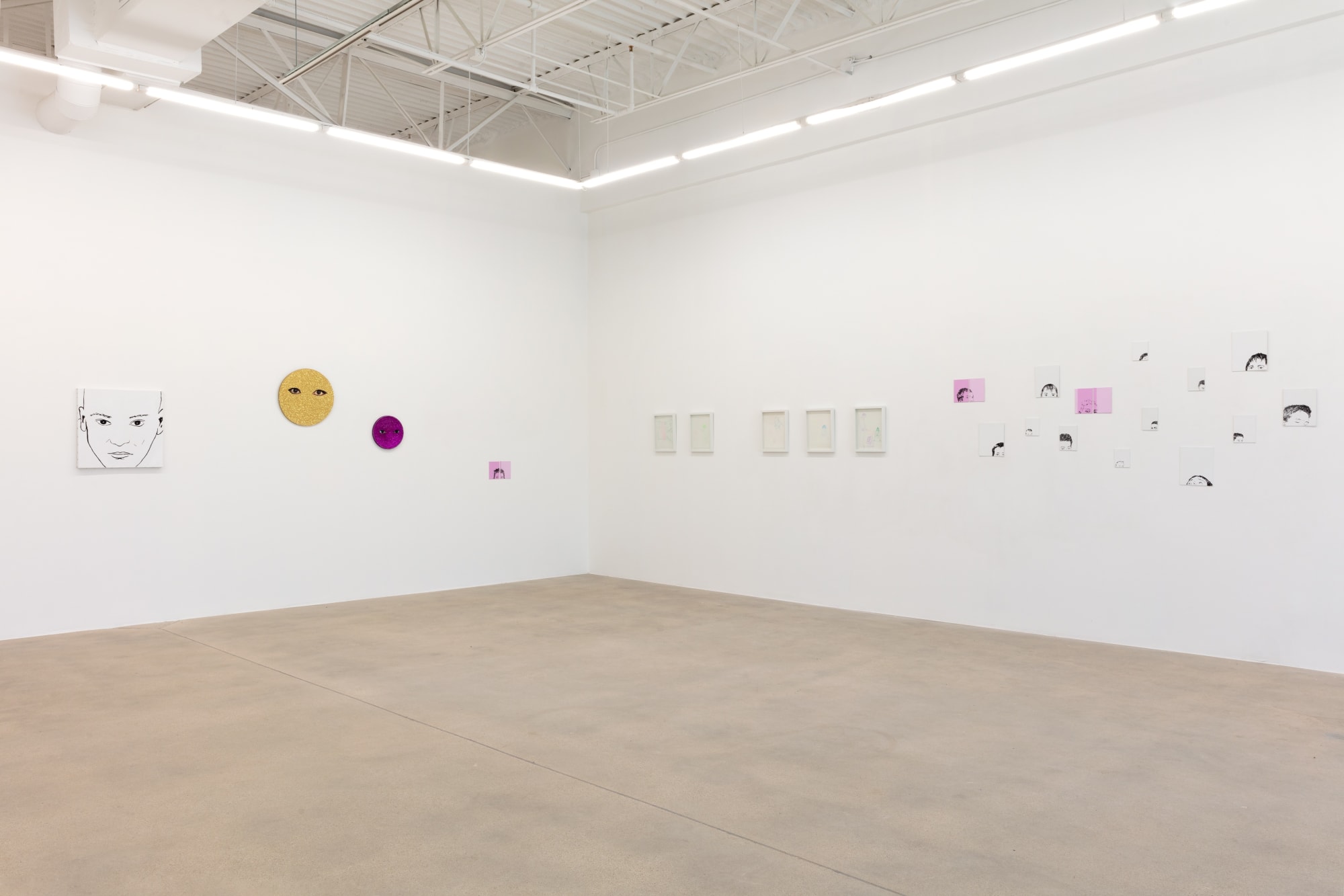 installation view of "Dams Realism" an overview of works by Jimi Dams