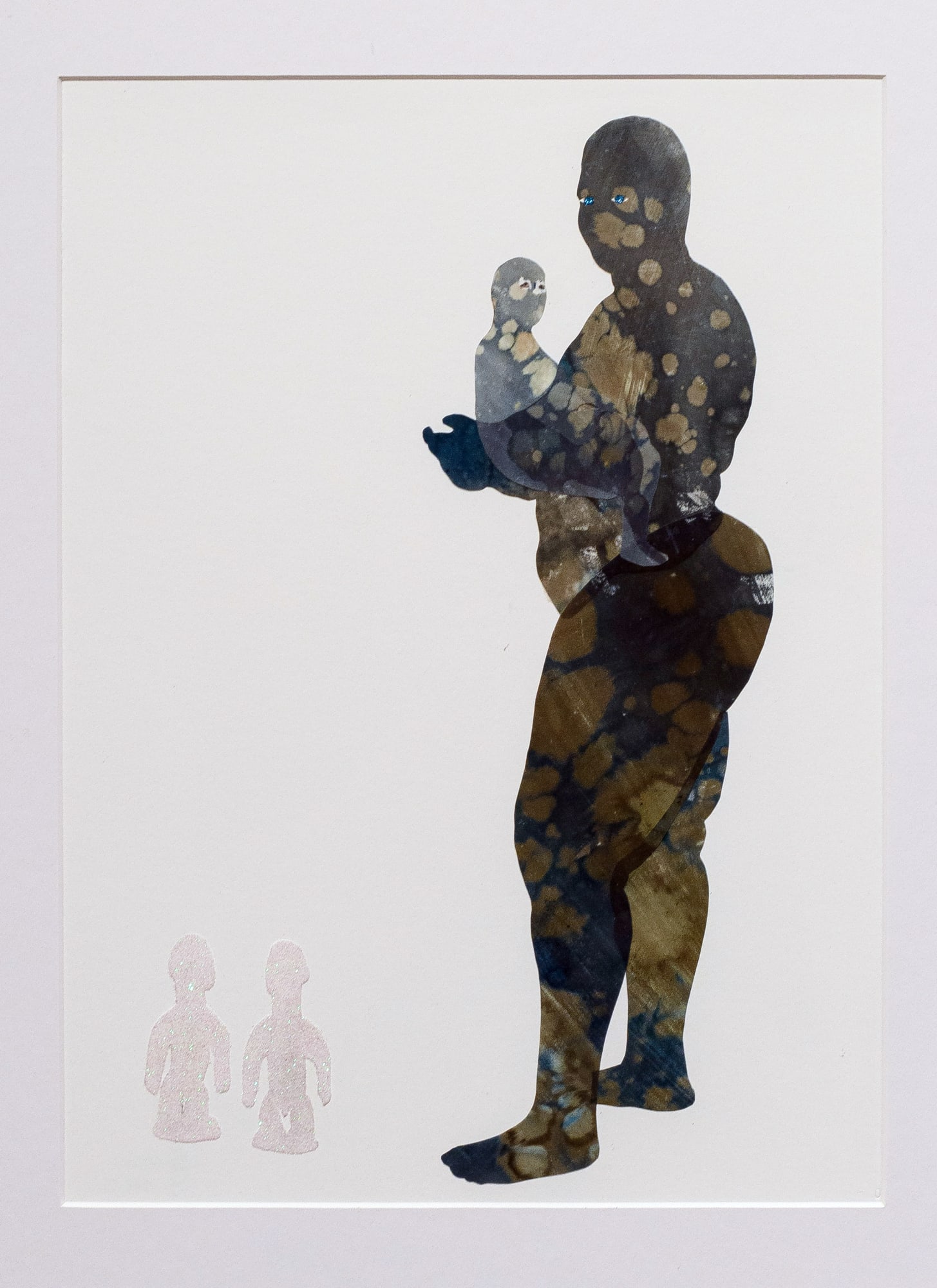 figure executed in watercolor standing