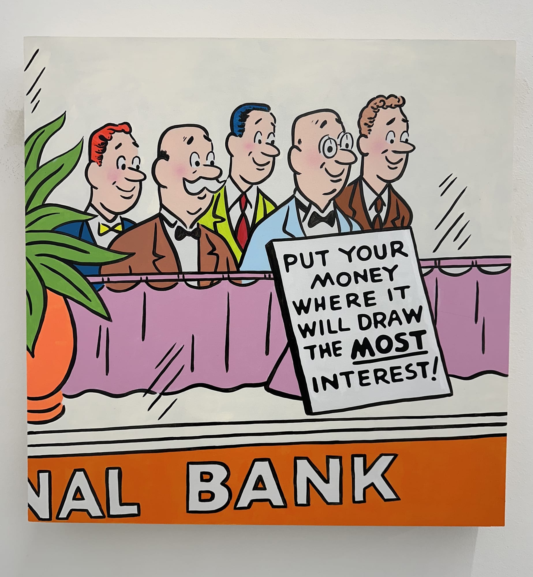 painting of a cartoon image