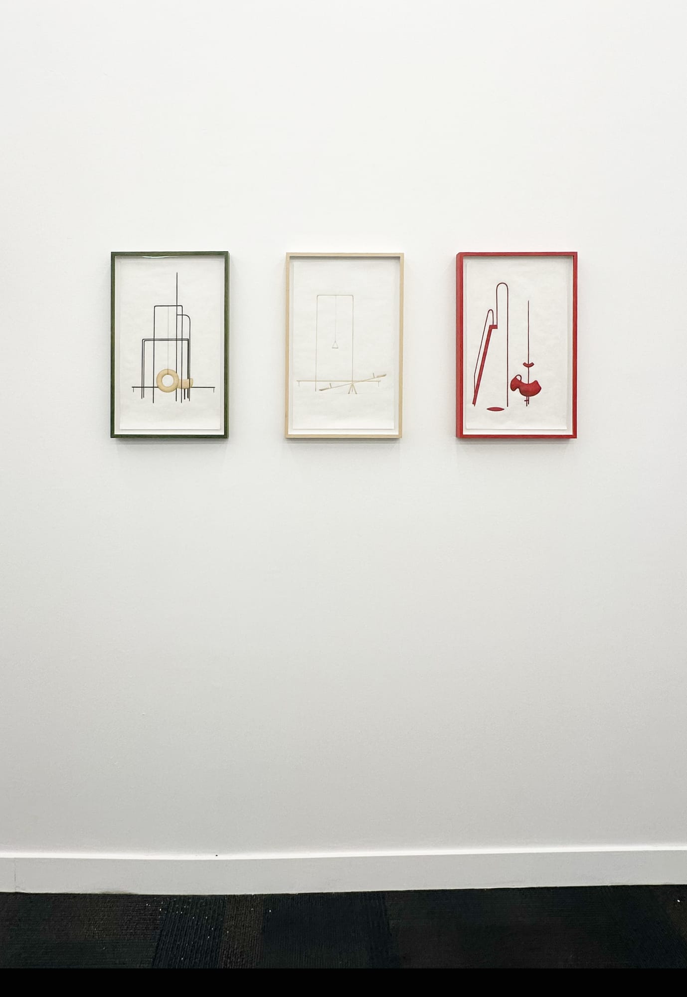 installation view of Material Art Fair booth B23 with Jeff Grant and Tamara johnson