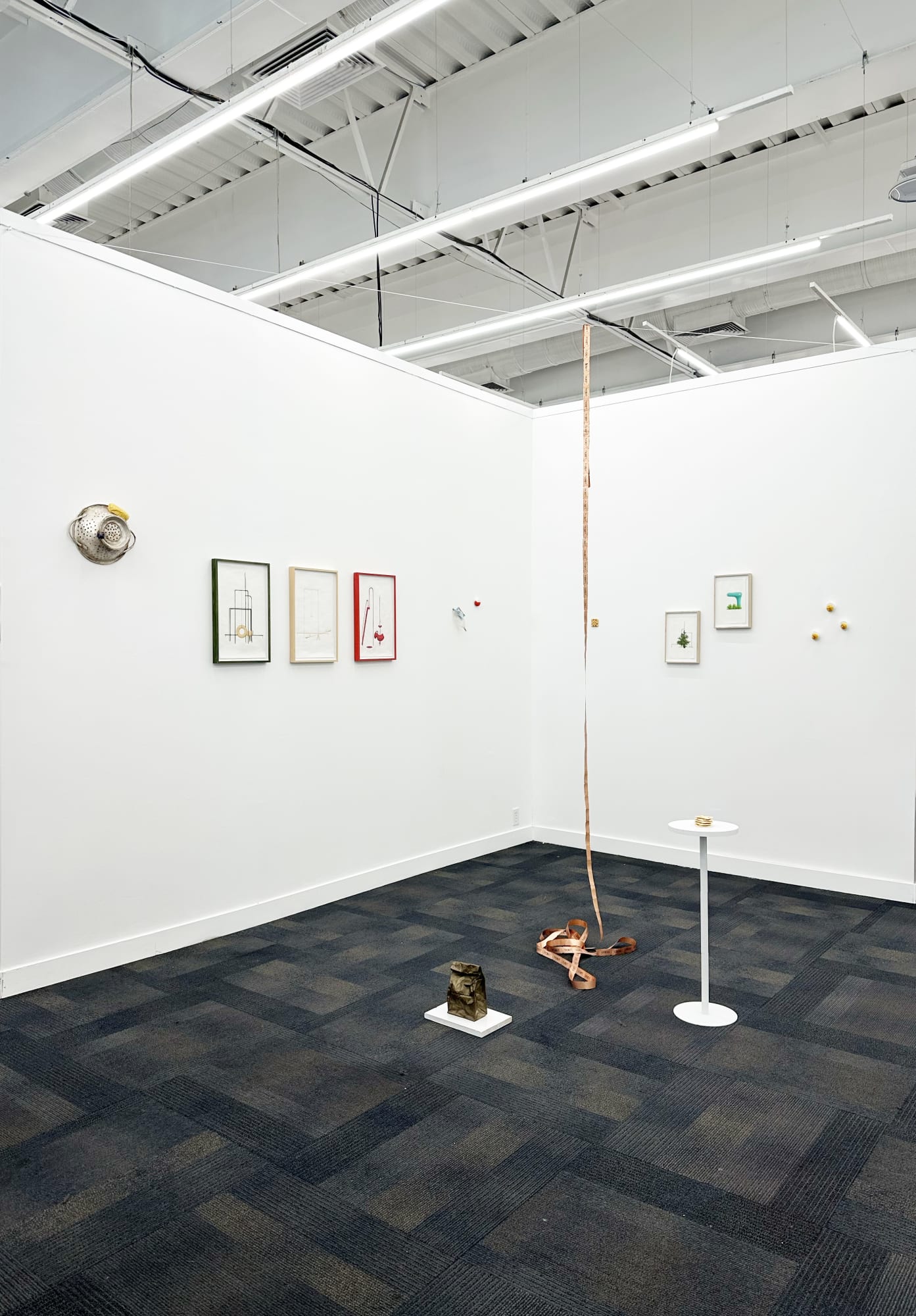 installation view of Material Art Fair booth B23 with Jeff Grant and Tamara johnson