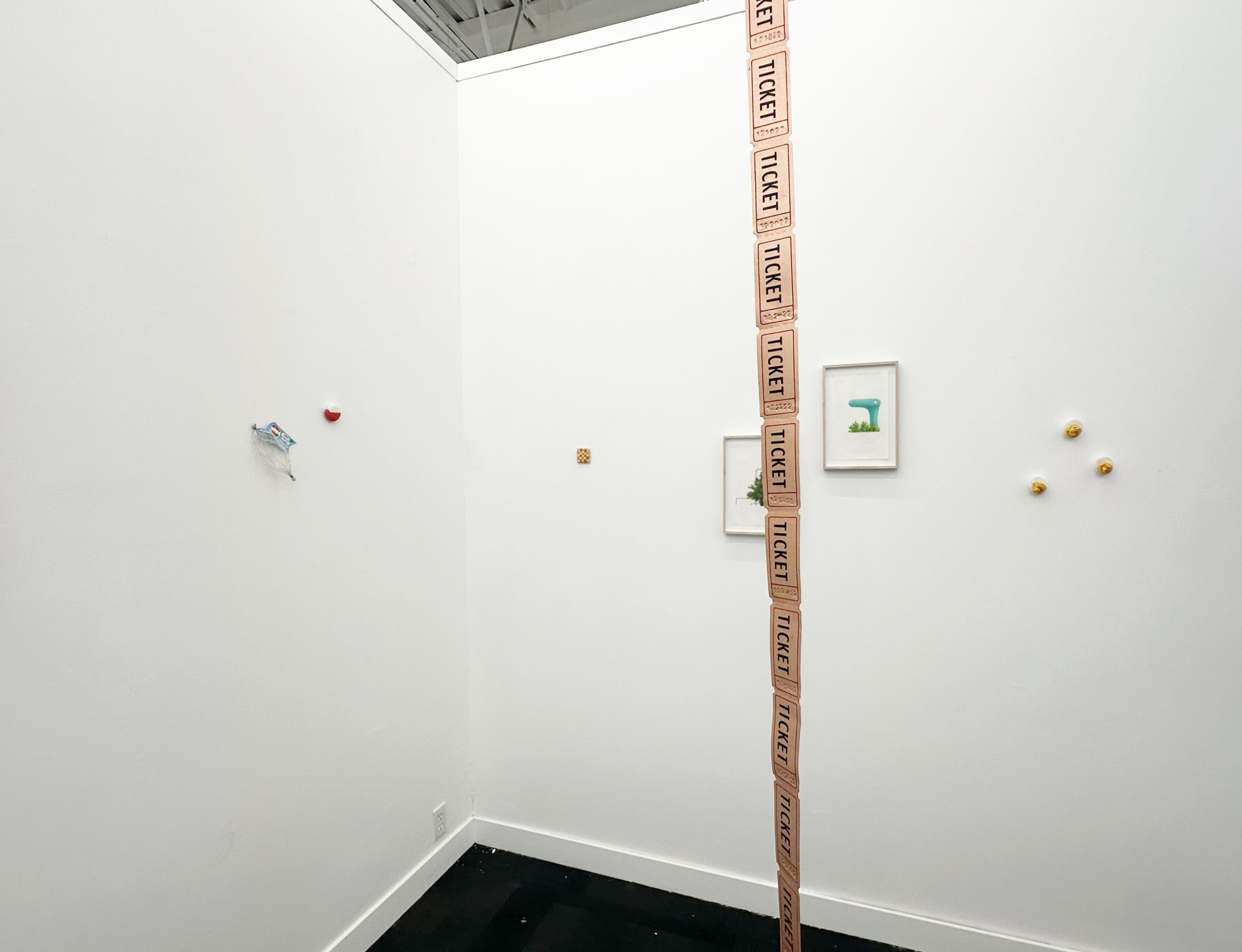 installation view of Material Art Fair booth B23 with Jeff Grant and Tamara johnson