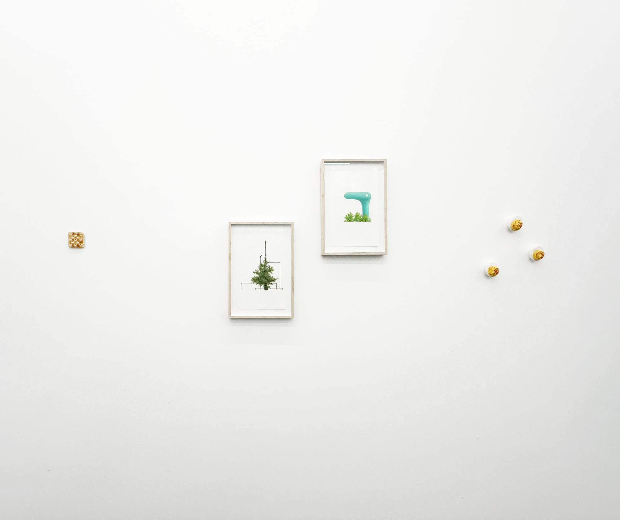 installation view of Material Art Fair booth B23 with Jeff Grant and Tamara johnson