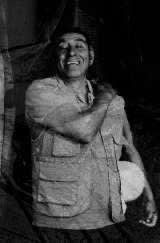 black and white image of male