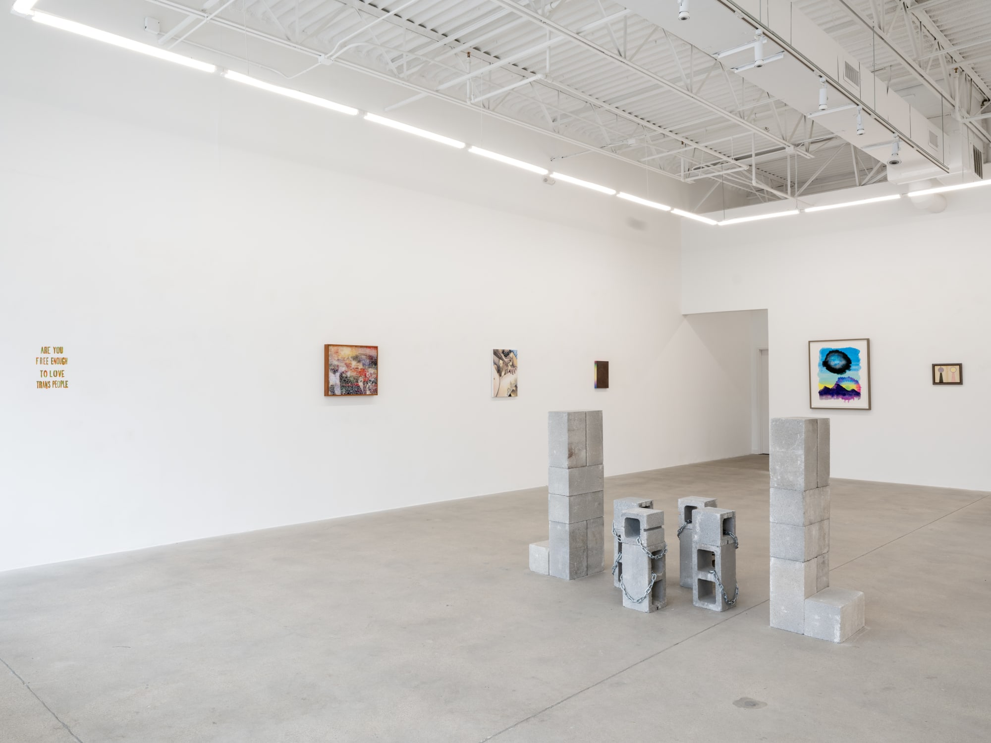installation view of exhibition
