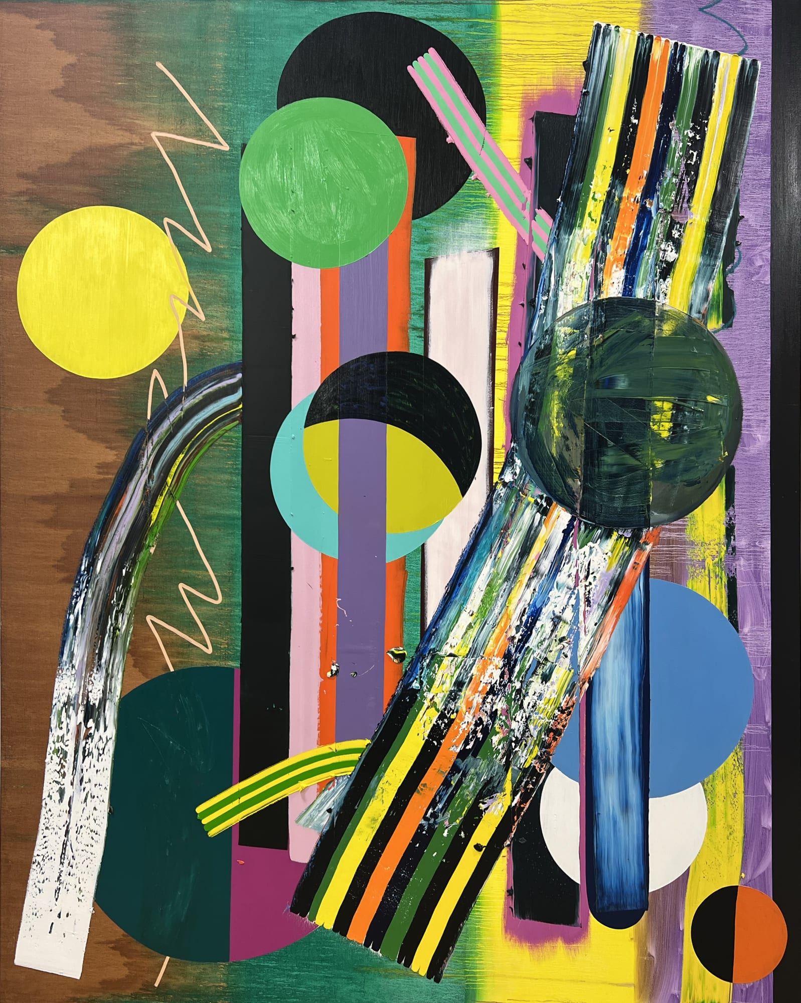 Eric Sall Bolt from the Red, 2024 Oil on Canvas 120 x 96 inches