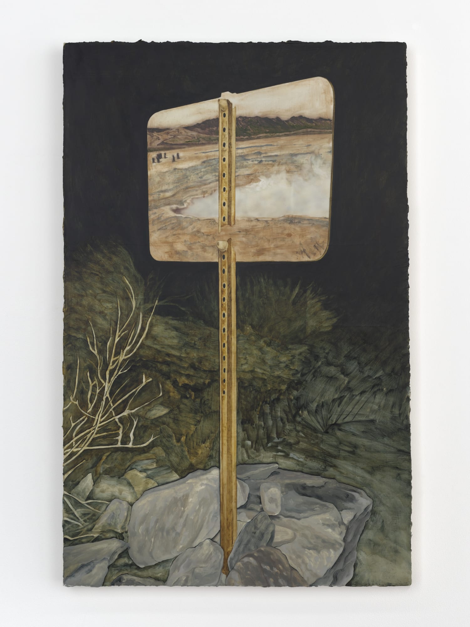 An Artifact of Looking, 2023, Oil and acrylic on canvas, 36 x 22.75 inches