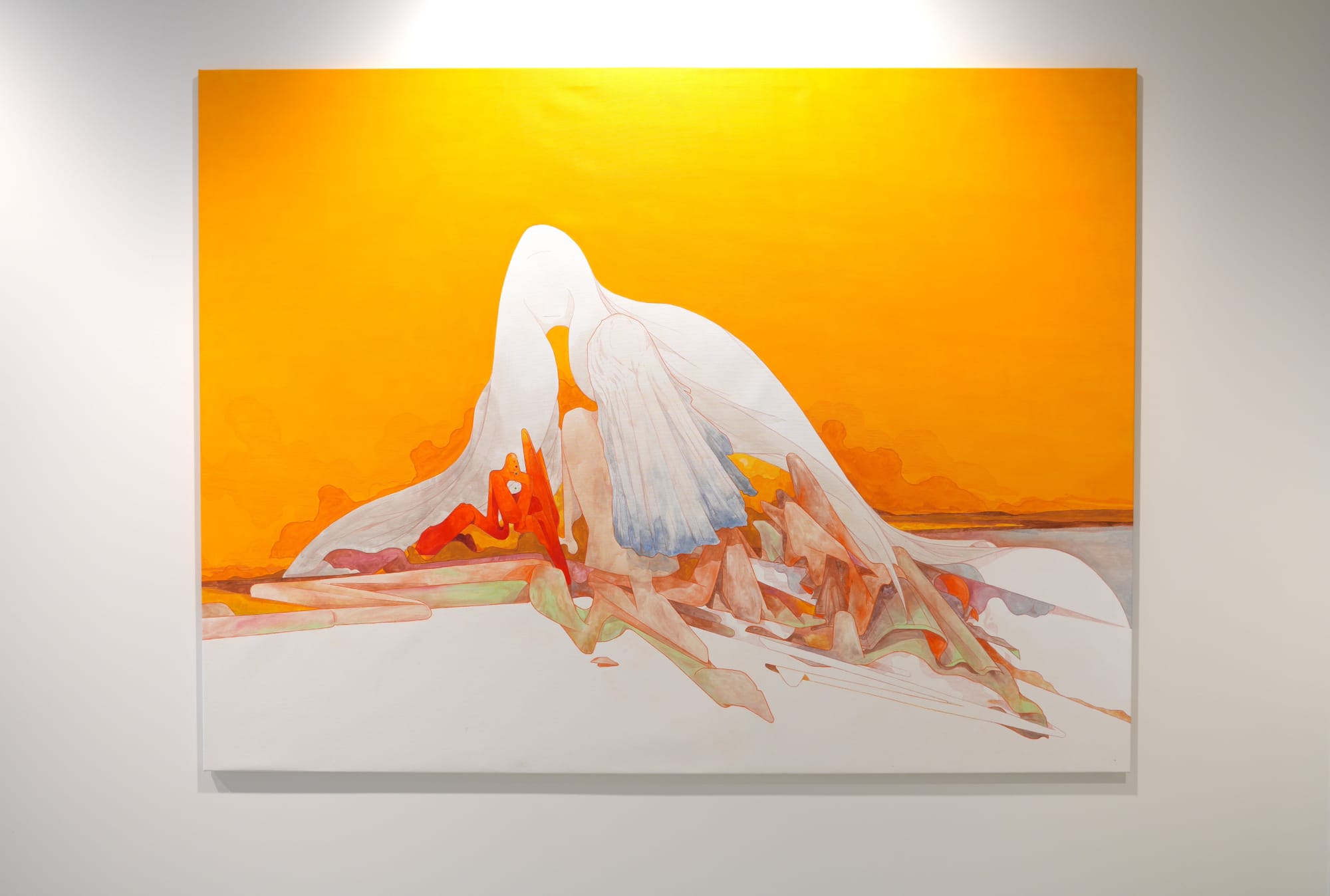 "Recognition", 2022, Mixed media on canvas, 154 x 204 cm