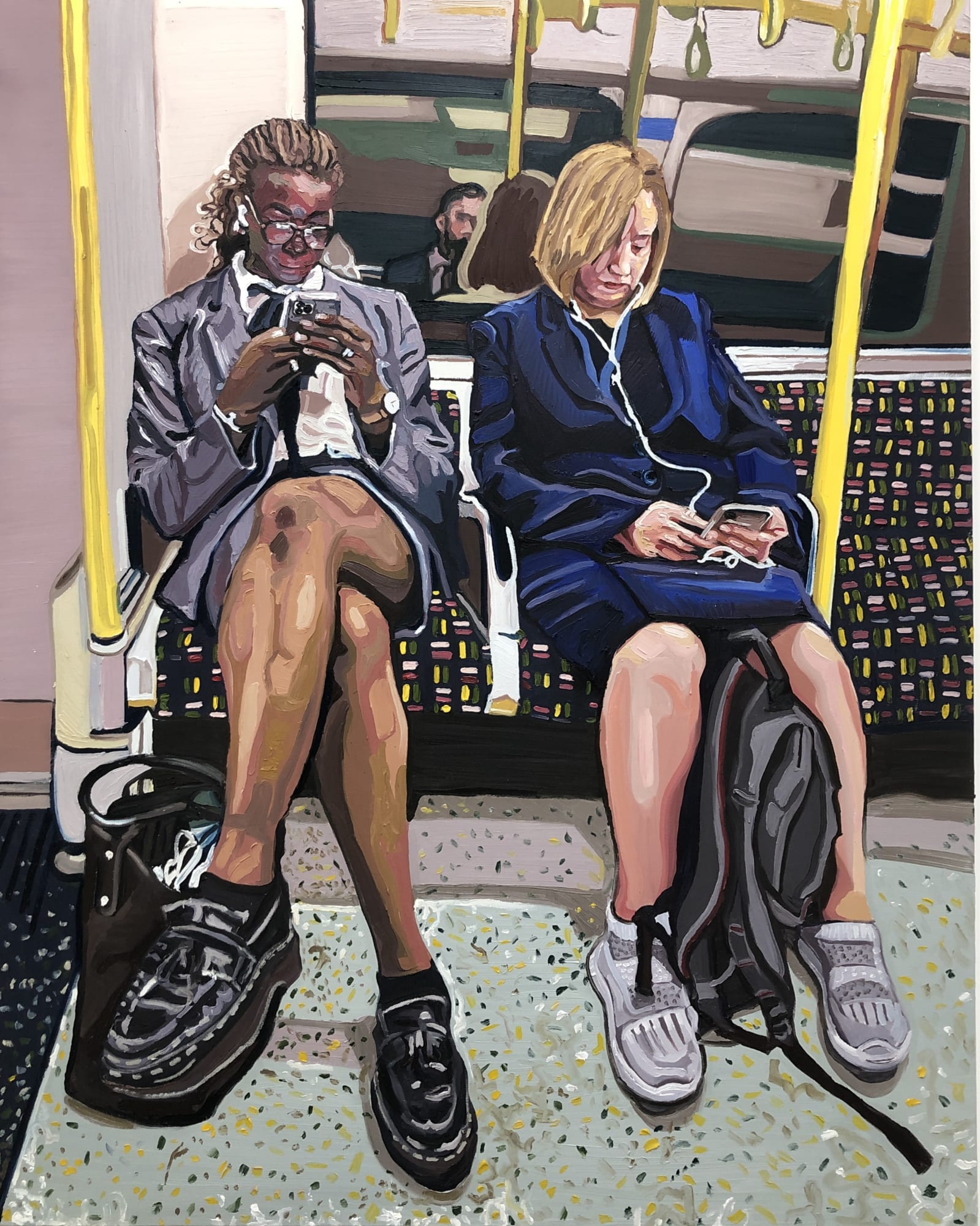EMILY GILLBANKS, THINGS ON THE CIRCLE AND DISTRICT LINE, 2022, 122 X 152 CM