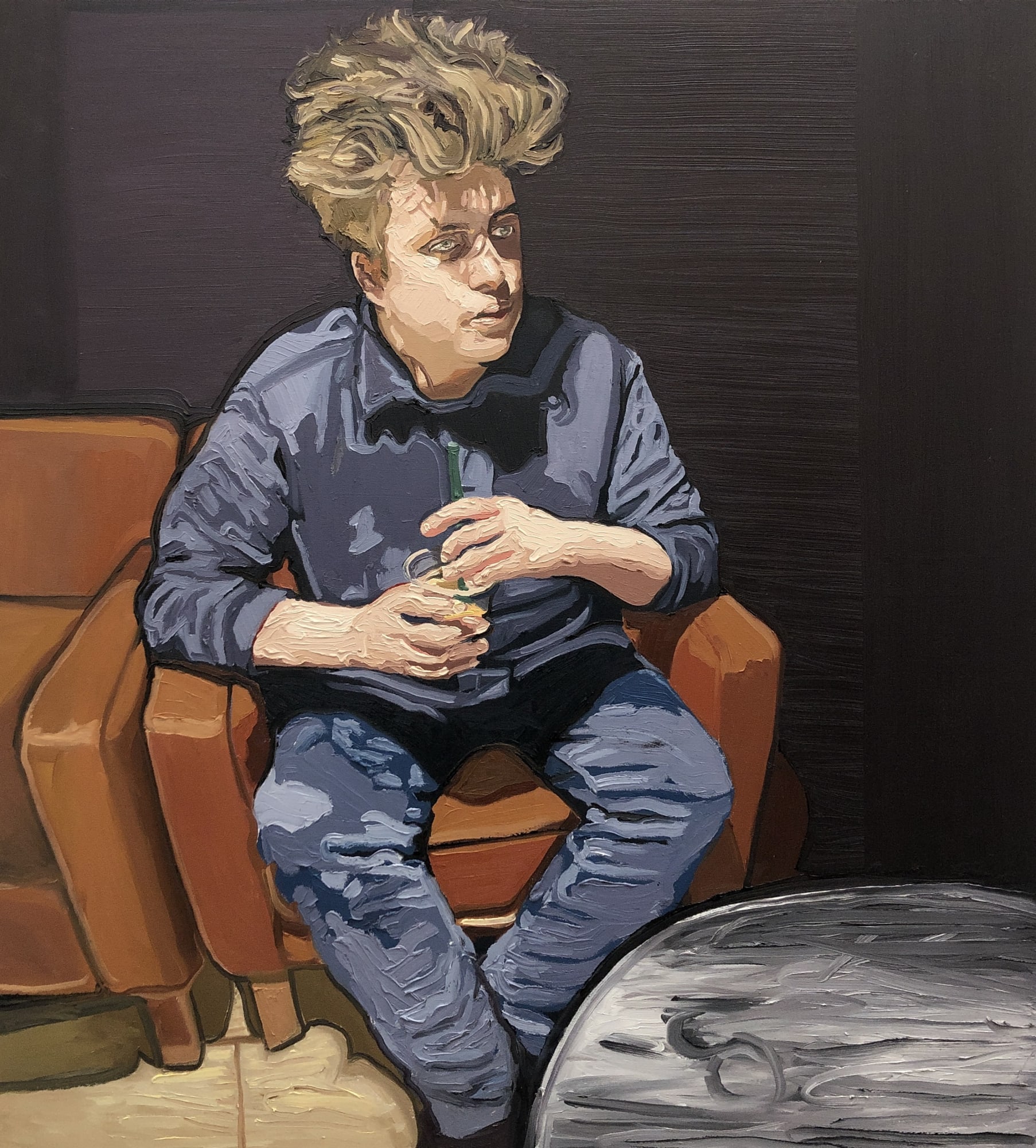 EMILY GILLBANKS, PORTRAIT OF CHARLIE II, 2022, 111 x 122 CM