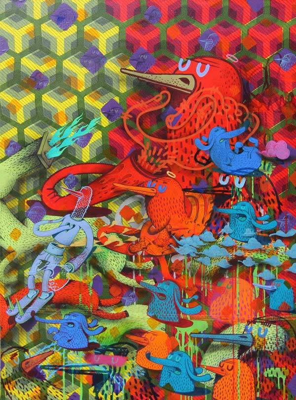 Alëxone, La peinture s'écoule