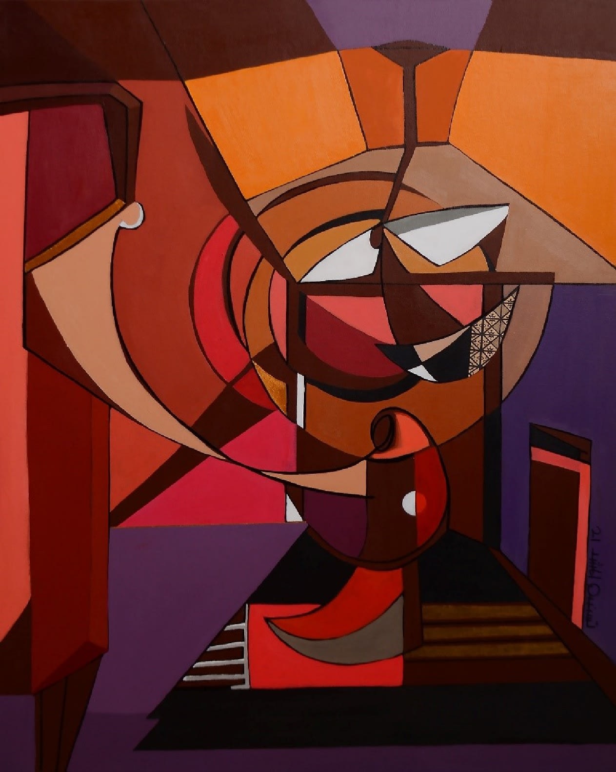 Tasneem El Meshad Salvation, 2021 acrylic & mixed media on canvas 120 x 100cm, signed & dated