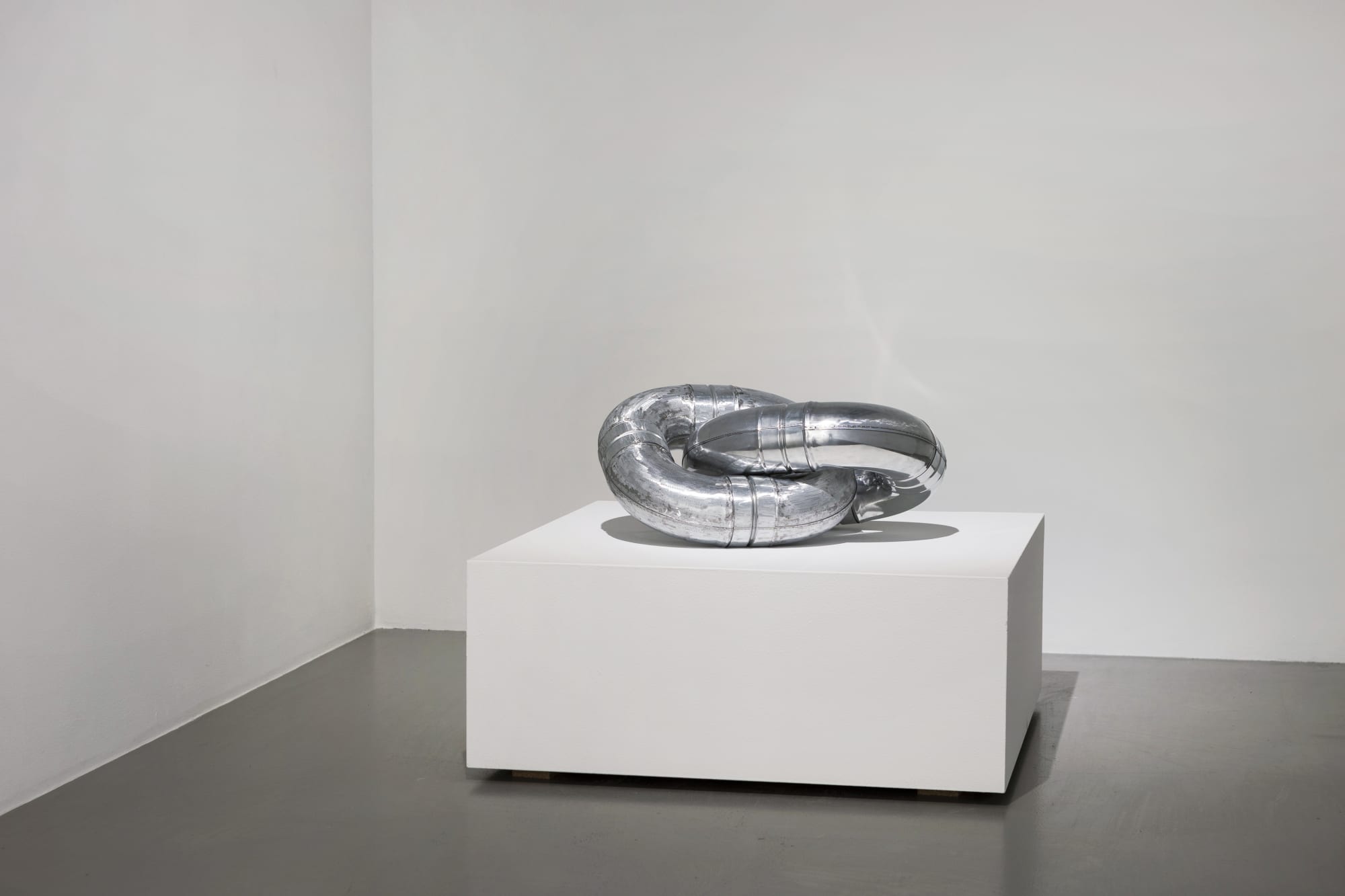 Installation view, Isa Andersson, Vatten finns i skopan bakom dörrn, 2024, Galleri Duerr. Photo: Giulia Cairone.