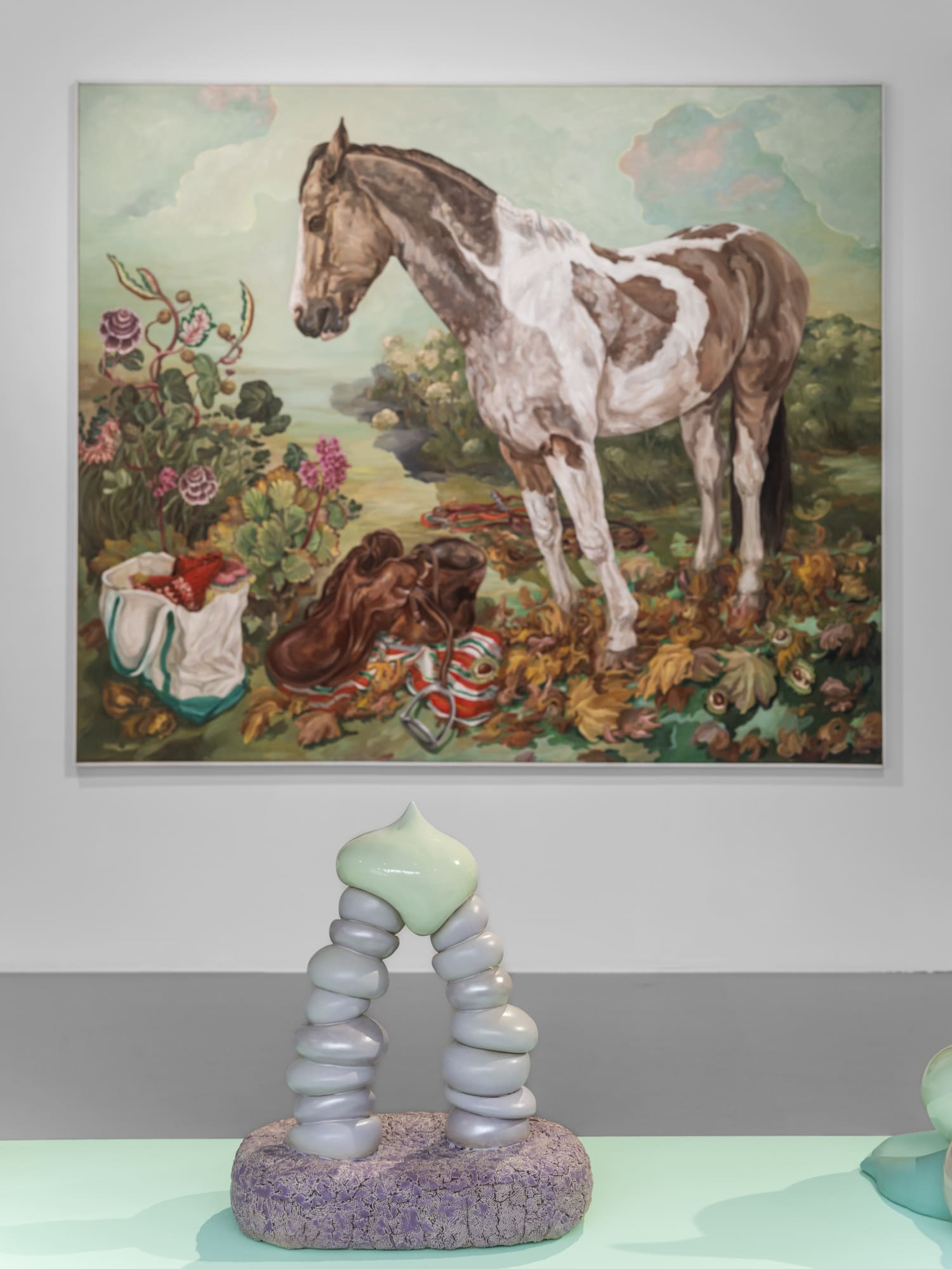 Installation view, Linn Sj&ouml;stedt, Gentle Pressure, 2024, Galleri Duerr. Photo: Jean-Baptiste B&eacute;ranger.