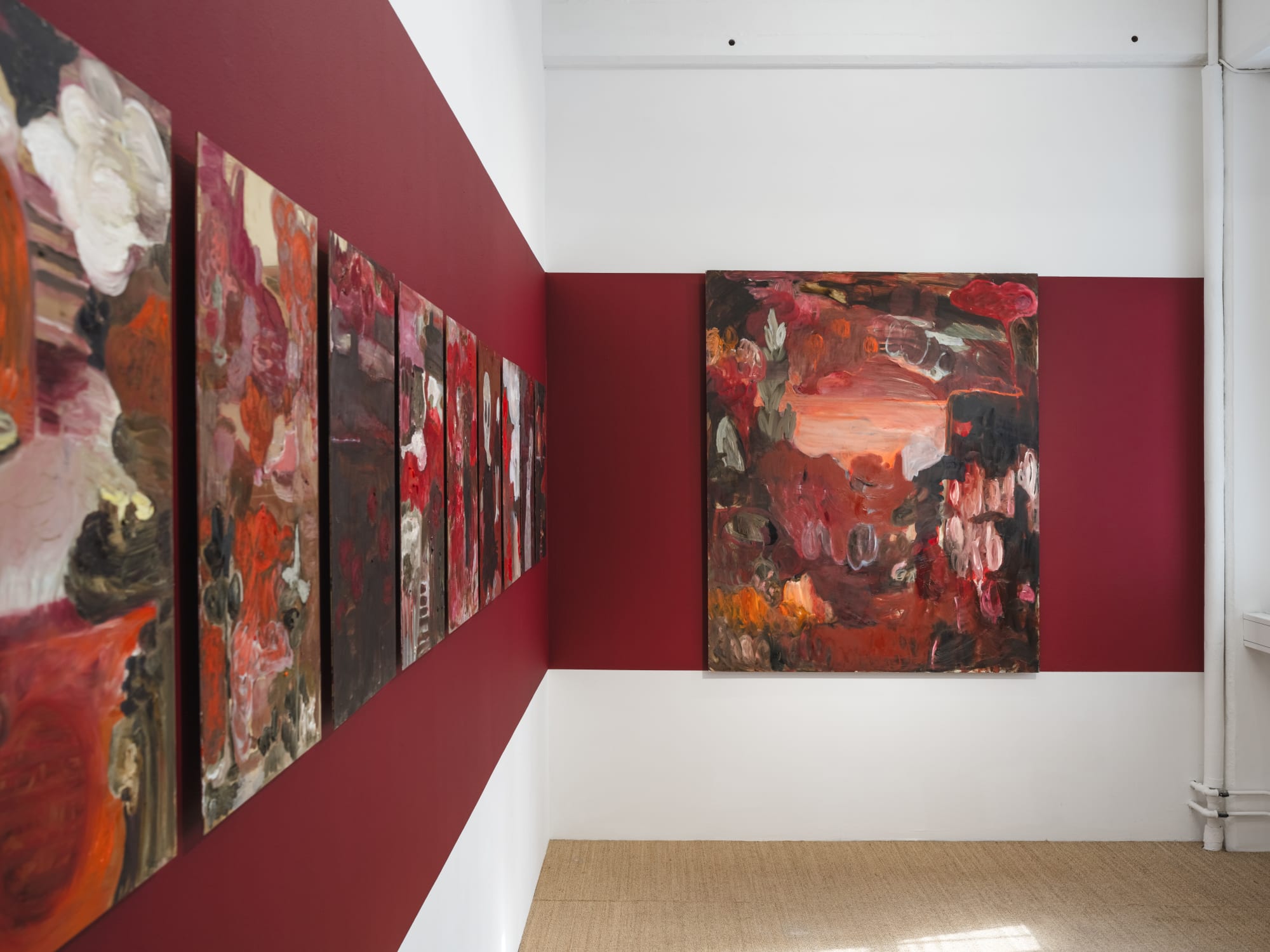 Installation view, Karin Lind, Under &ouml;gonlocket, 2024, Galleri Duerr. Photo: Jean-Baptiste B&eacute;ranger.