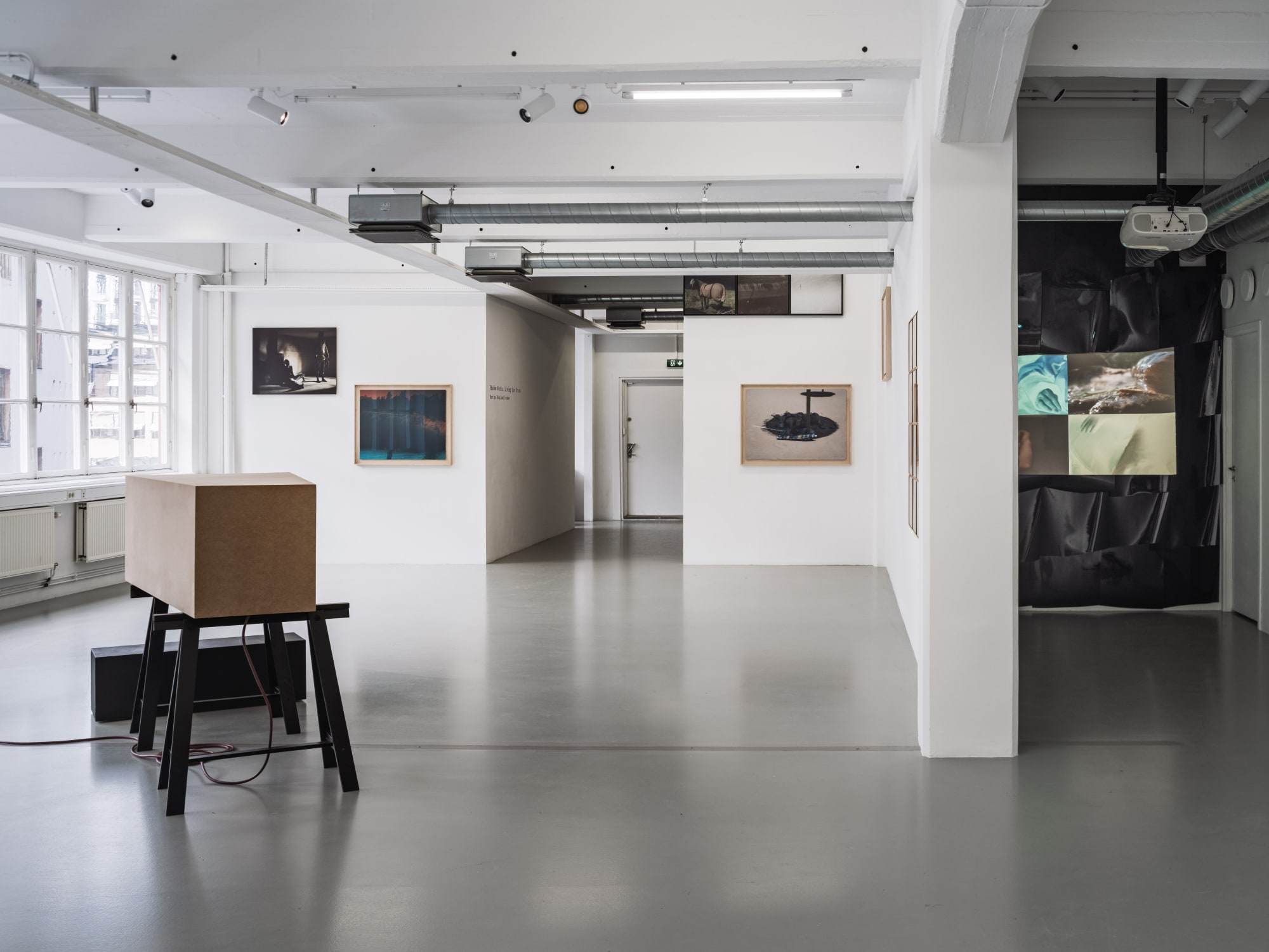 Installation view, Martina Hoogland Ivanow, Shadow Works, Living the Dream, 2025, Galleri Duerr. Photo: Jean-Baptiste Béranger.