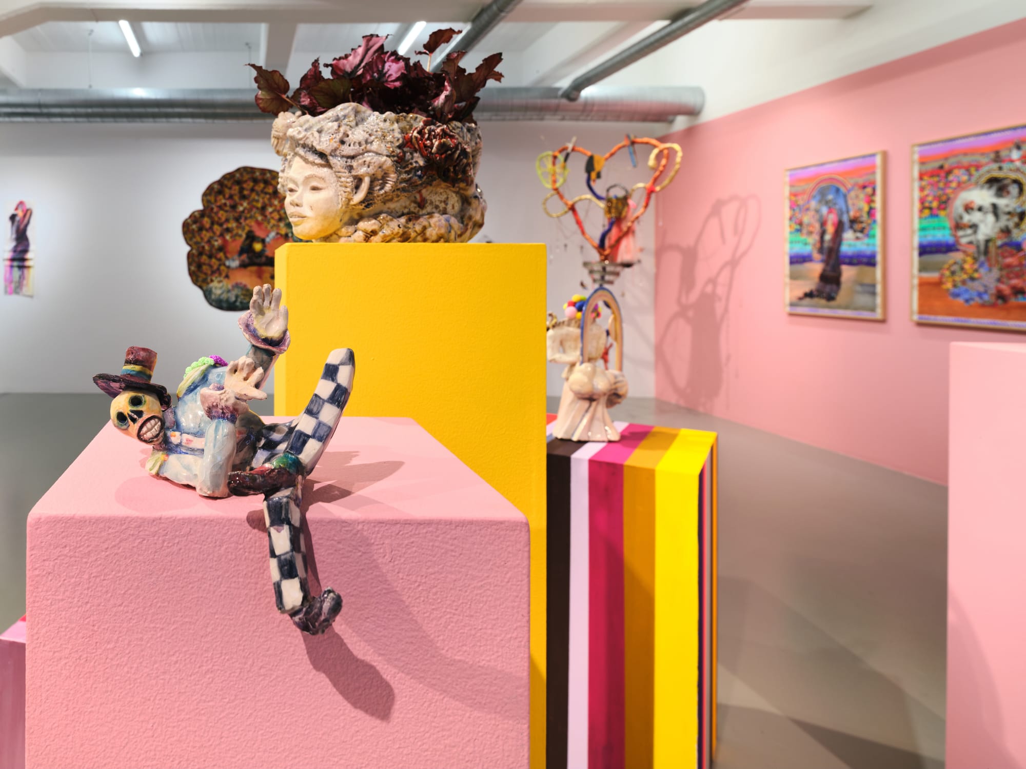 Installation view, Jag bär berget, du bär mig, Valeria Montti Colque, Galleri Duerr. Photo: Jean-Baptiste Béranger.