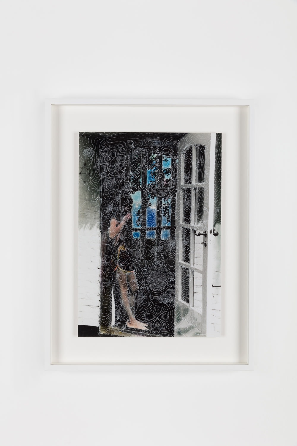 Sebastiaan Bremer, Inside Silver Step, 2018, Archival inkjet pigment print on resin coated paper with hand additions in pigment pen and photo retouch dye, 34.3 x 24.1 cm, 13 1/2 x 9 1/2 in, Framed: 45.5 x 35.1 x 3.7 cm, 17 7/8 x 13 7/8 x 1 1/2 in