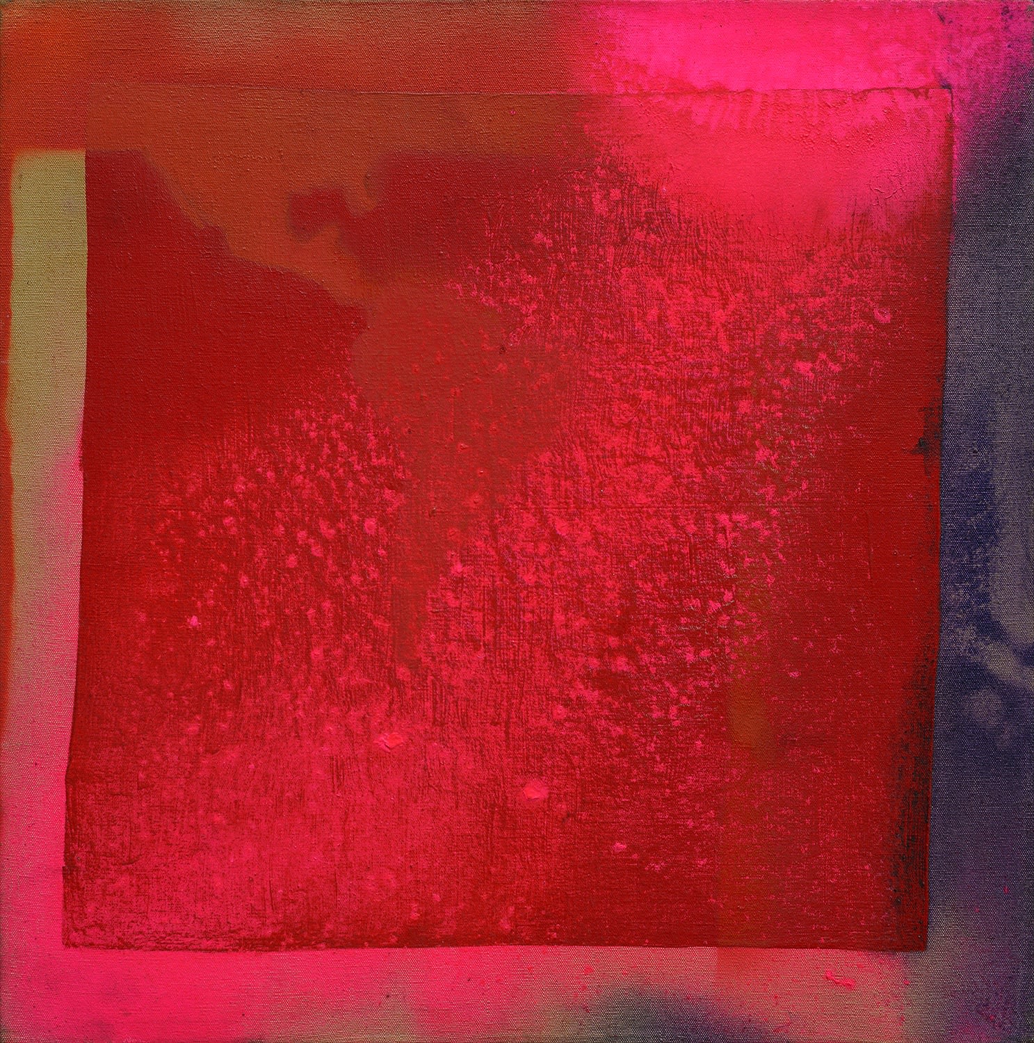Frank Bowling, Untitled (After Hafif), 1969, Acrylic on canvas, 55.5 x 56 cm, 21 7/8 x 22 1/8 in
