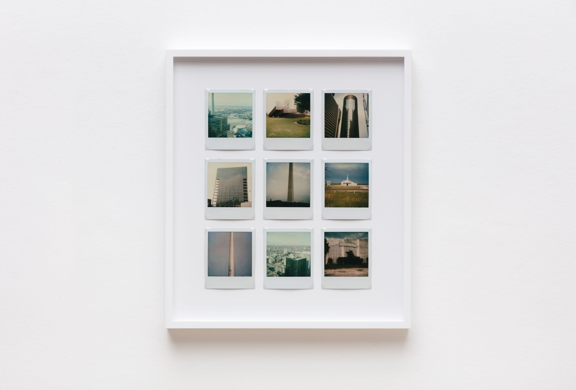 Iain Baxter, Images Of America, C 1981 1982, Nine 9 Polaroids, Framed 49 5 X 43 5 cm