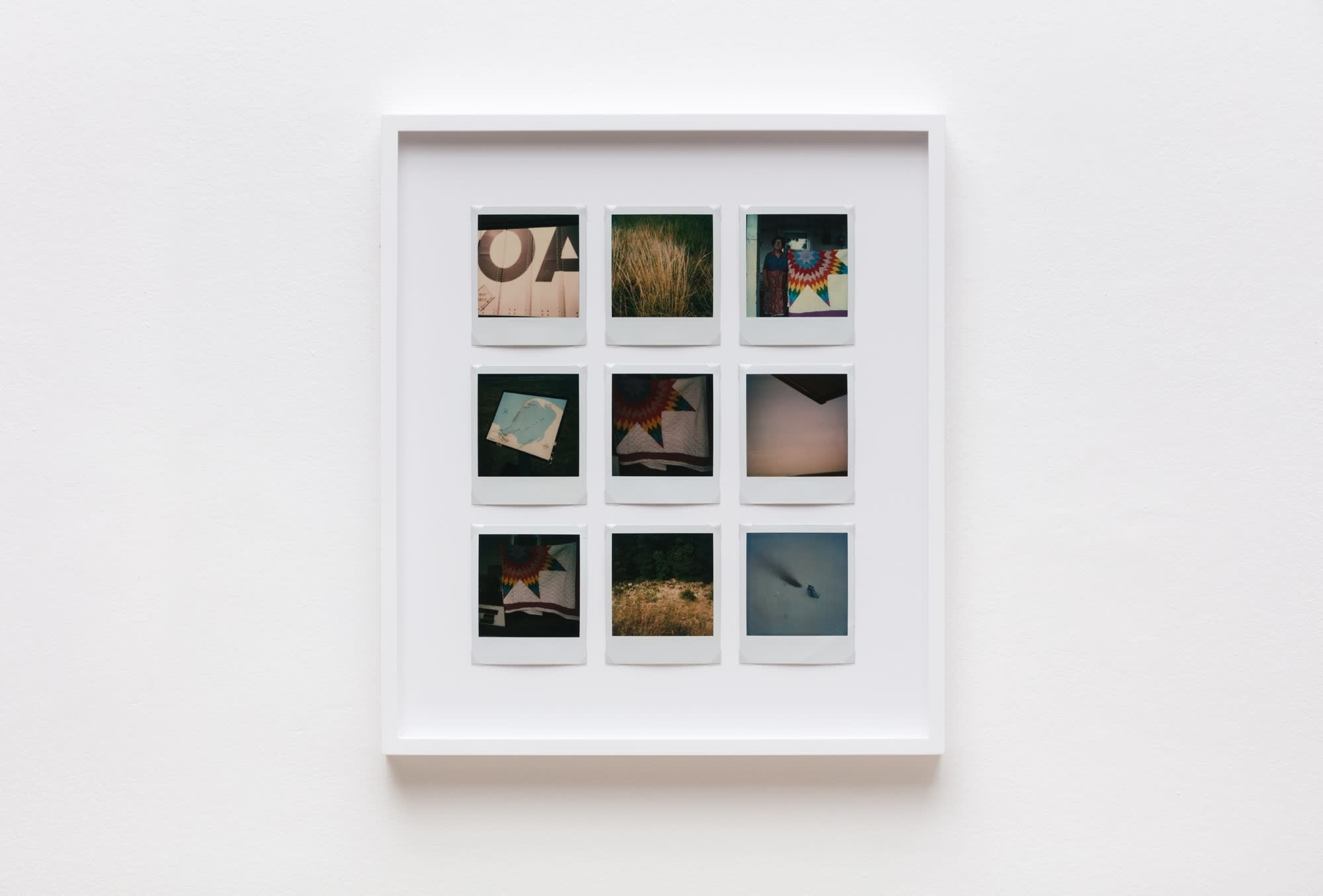Iain Baxter, Images Of America, C 1981 1982, Nine 9 Polaroids, Framed 49 5 X 43 5 cm