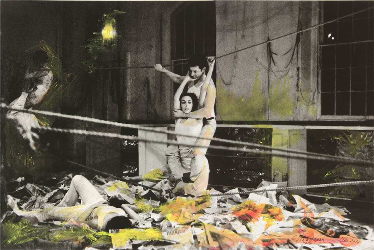 Carolee Schneemann, Water Light/Water Needle II, 1966-2014, Hand-coloured giclée prints on Hahnemühle paper, 69.5 x 104 cm, 27 3/8 x 41 in, Framed: 87.5 x 120.5 cm, 34 1/2 x 47 1/2 in, edition of 5 plus 2 artist's proofs