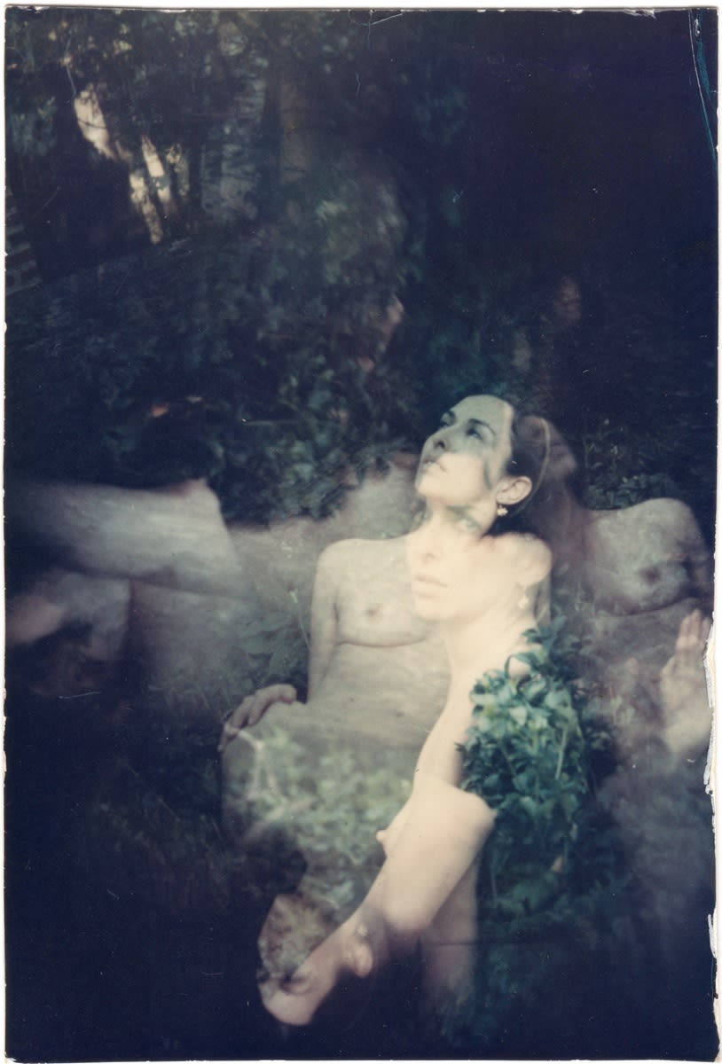 Carolee Schneemann, Water Light/Water Needle, 1966, Unique color photograph, 11.6 x 7.8 cm, 4 5/8 x 3 1/8 in, Framed: 31 x 26 x 3 cm, 12 1/4 x 10 1/4 x 1 1/8 in