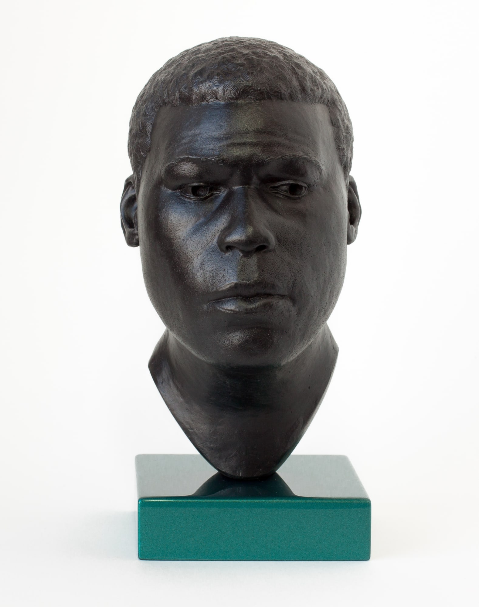 Thomas J Price, Head 17, 2014, Bronze, Perspex, and Automotive Spray Paint, 22 x 11 x 14 cm, 8 5/8 x 4 3/8 x 5 1/2 in