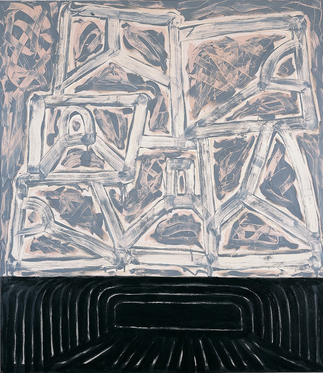 Basil Beattie, Corridors of Uncertainty, 2005, Oil and wax on canvas, 244 x 213 cm, 96 1/8 x 83 7/8 in