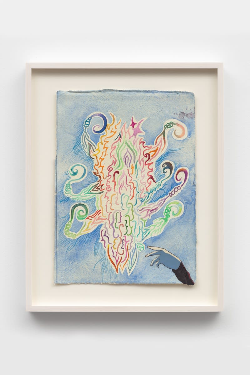 Chitra Ganesh Untitled, 2021 Watercolor on paper 29.8 x 21.9 cm 11 3/4 x 8 5/8 in Framed: 38.4 x 30.5 cm 15 1/8 x 12 in