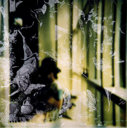 Sebastiaan Bremer, Self Portrait in Studio With Window, 2006, Unique hand-painted digital chromogenic print with mixed media, 183 x 183 cm, 72 x 72 in