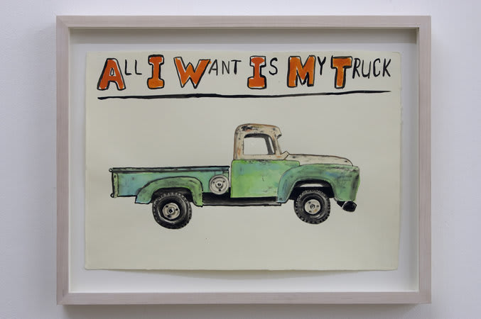 JIM TOROK, All I want is my Truck, 2006, Watercolour & ink on paper, 43 x 33 cm, 16.94 x 13 in