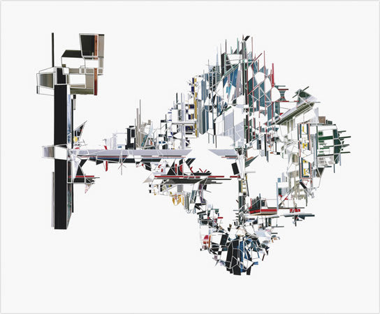 Richard Galpin, Free State I, 2008, Peeled photograph, 132.5 x 158 cm, 52.21 x 62.25 in