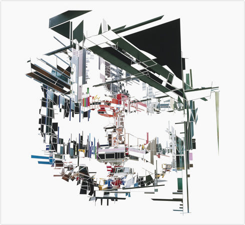 Richard Galpin, Free State II, 2008, peeled photograph, 132 x 143.5 cm, 52.01 x 56.54 in