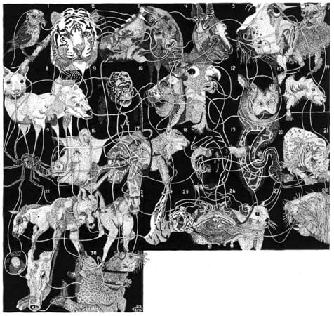 Martin Wilner, Making History: March 2009, 2009, Ink on Bristol board, 32.5 x 34.3 cm, 12.8 x 13.5 in