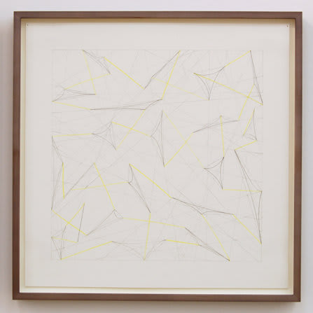 Ben Ravenscroft, Field Stone Drawing I, 2007, Graphite and coloured pencil on paper, 43.5 x 43.5 cm, 17.14 x 17.14 in