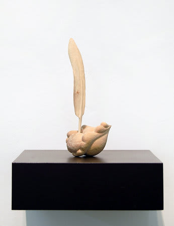 Jane Wilbraham, Feather Miasma, 2010, Sycamore, 22 x 9 x 7 cm, 8 5/8 x 3 1/2 x 2 3/4 in