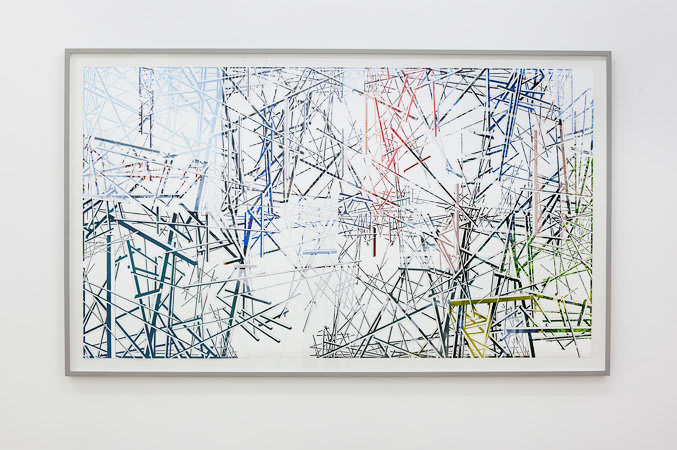 Installation view of Richard Galpin, Let Us Build Us a City and a Tower at Hales London