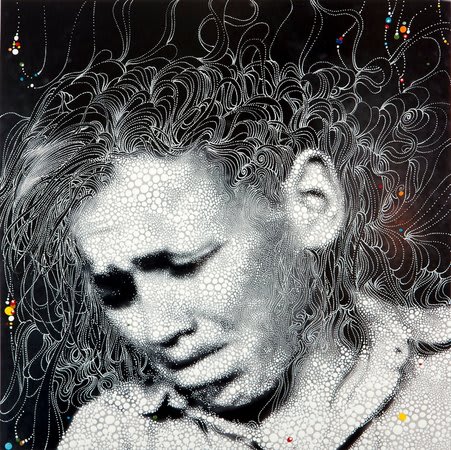 Sebastiaan Bremer, Egmont 2 - Verbeten Smart, 2011, Unique hand-painted chromogenic print with mixed media, 26 x 26 cm, 10 1/4 x 10 1/4 in, Framed: 40 x 39.5 cm, 15 3/4 x 15 1/2 in