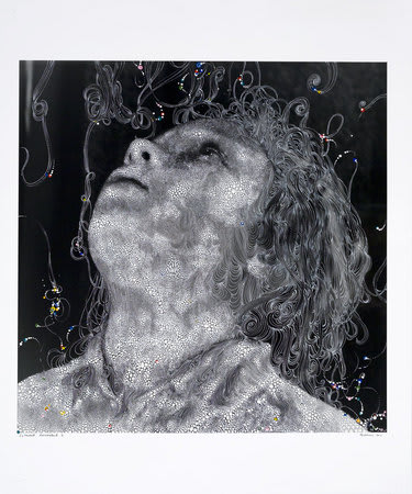 Sebastiaan Bremer, Egmont Revisited 02, 2011, Unique hand-painted chromogenic print with mixed media, 63.5 x 63 cm, 25 x 24 3/4 in