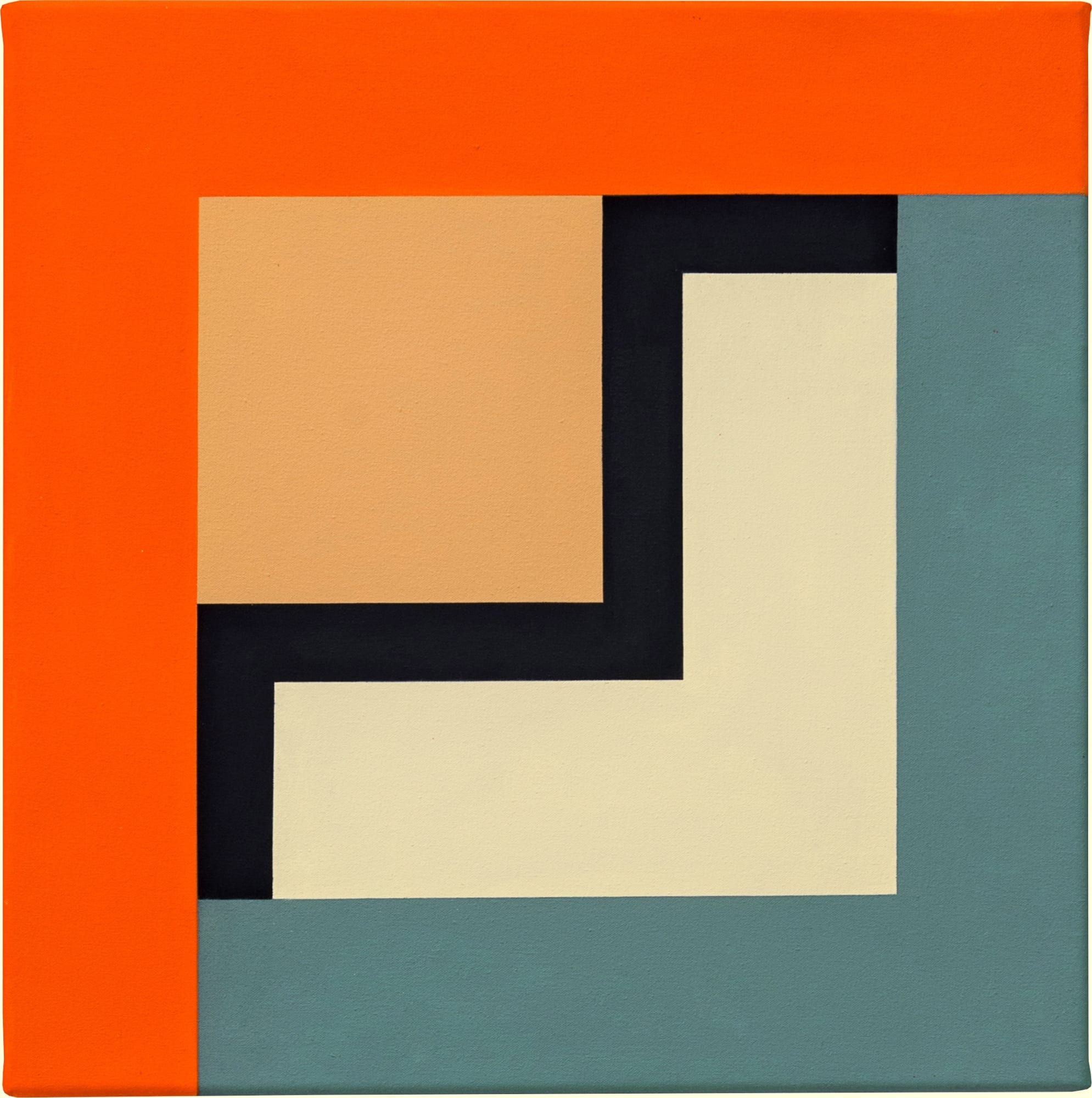 Mary Webb, UTAH IX, 2013, Oil on canvas, 45 x 45 cm, 17 3/4 x 17 3/4 in, Framed: 54.5 x 54.5 x 4 cm, 21 1/2 x 21 1/2 x 1 5/8 in