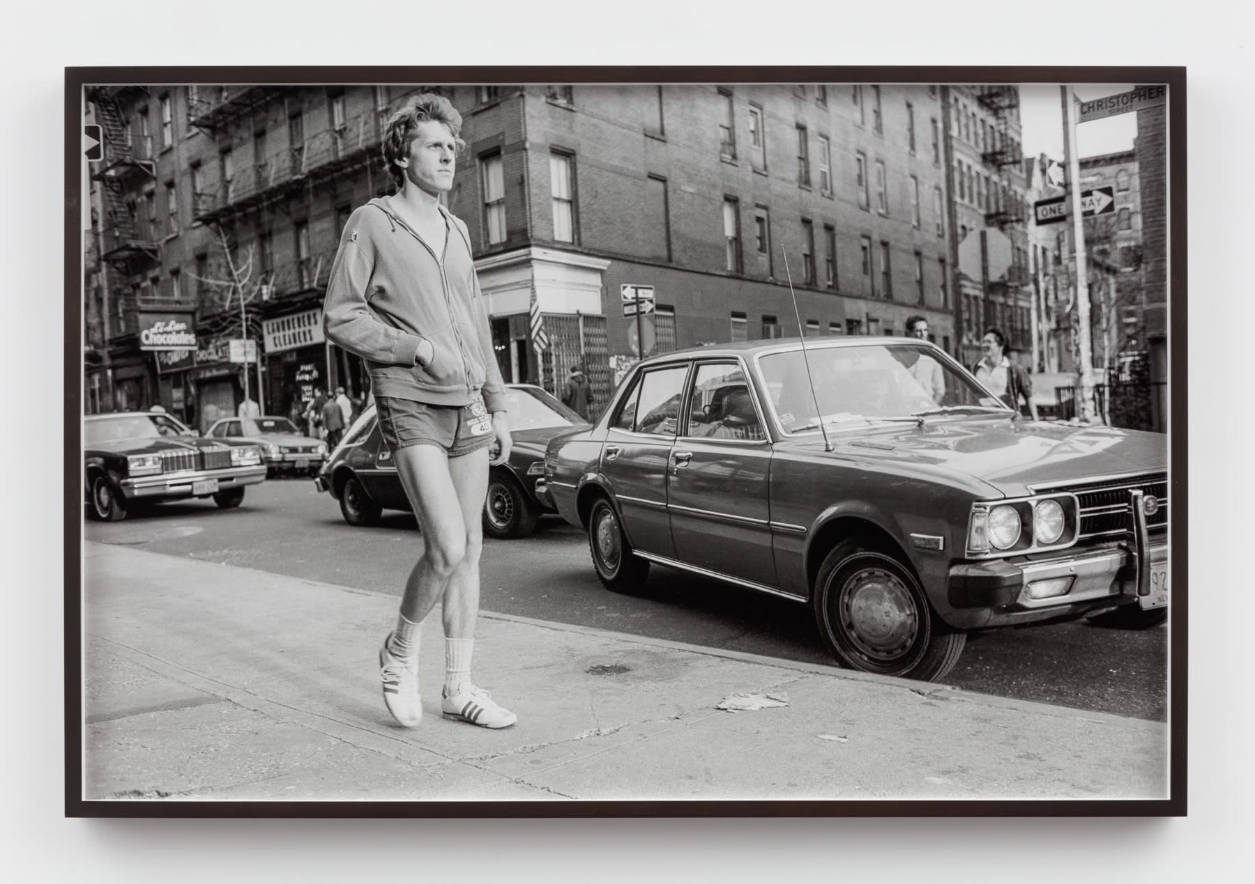 Sunil Gupta, Untitled #16 from the series Christopher Street, 1976/2019, Silver gelatin print, 60.5 x 91.6 cm, 23 7/8 x 36 1/8 in, Framed: 62.5 x 93.7 cm, 24 5/8 x 36 7/8 in, Edition of 5 plus 1 AP