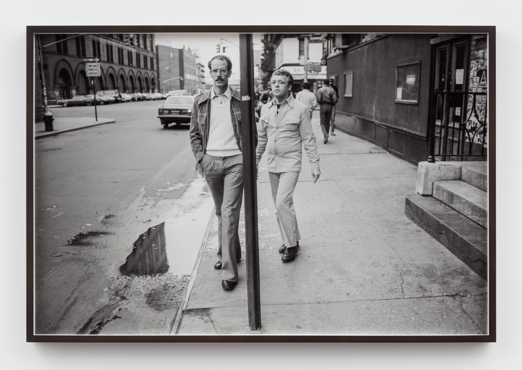 Sunil Gupta, Untitled #18 from the series Christopher Street, 1976/2019, Silver gelatin print, 61.1 x 91.7 cm, 24 1/8 x 36 1/8 in, Framed: 63.2 x 93.7 cm, 24 7/8 x 36 7/8 in, Edition of 5 plus 1 artist's proof
