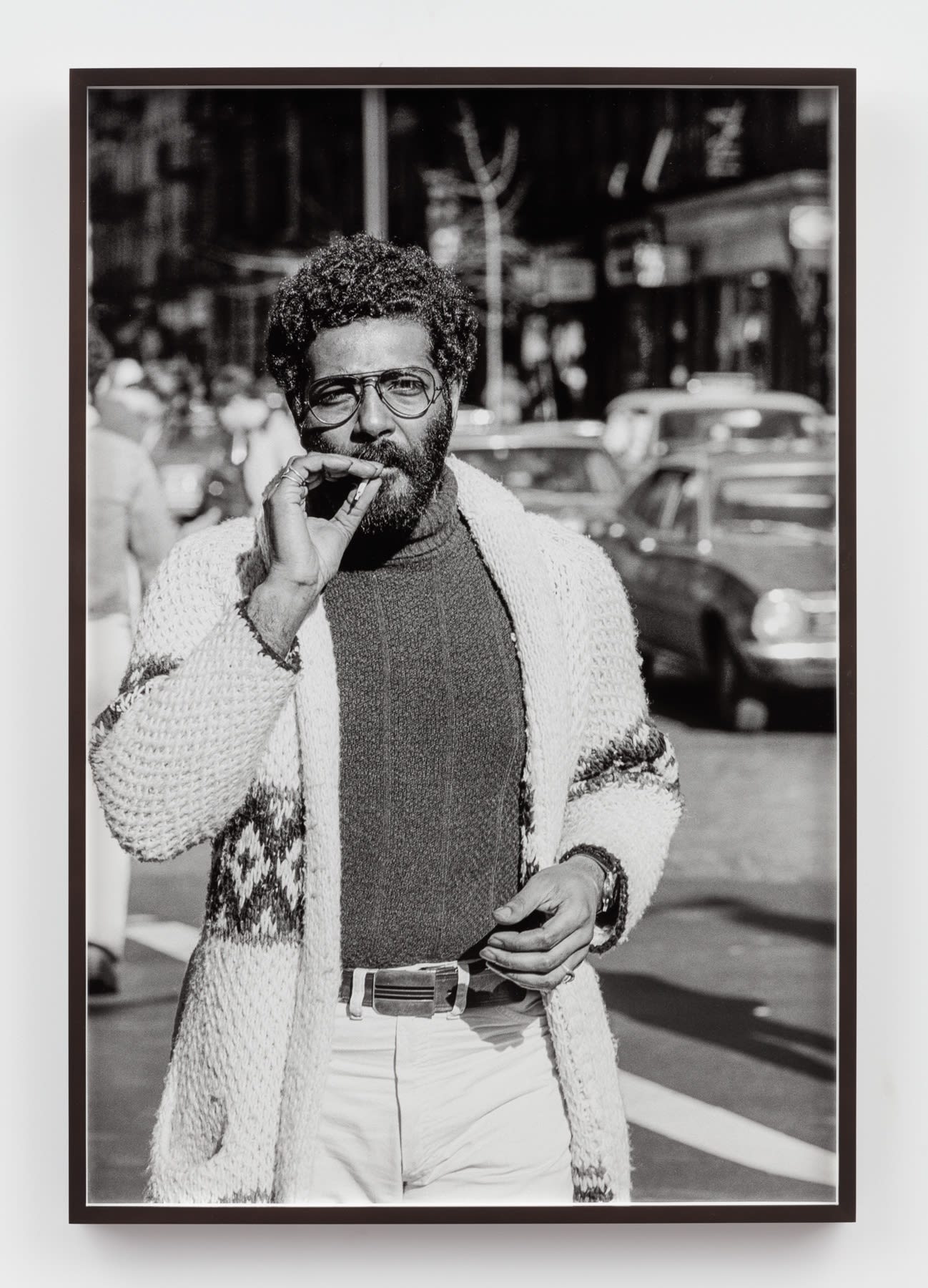 Sunil Gupta, Untitled #59 from the series Christopher Street, 1976/2019, Silver gelatin print, 91.5 x 61.6 cm, 36 1/8 x 24 1/4 in, Framed: 93.5 x 63.7 cm, 36 7/8 x 25 1/8 in, Edition of 5 plus 1 AP